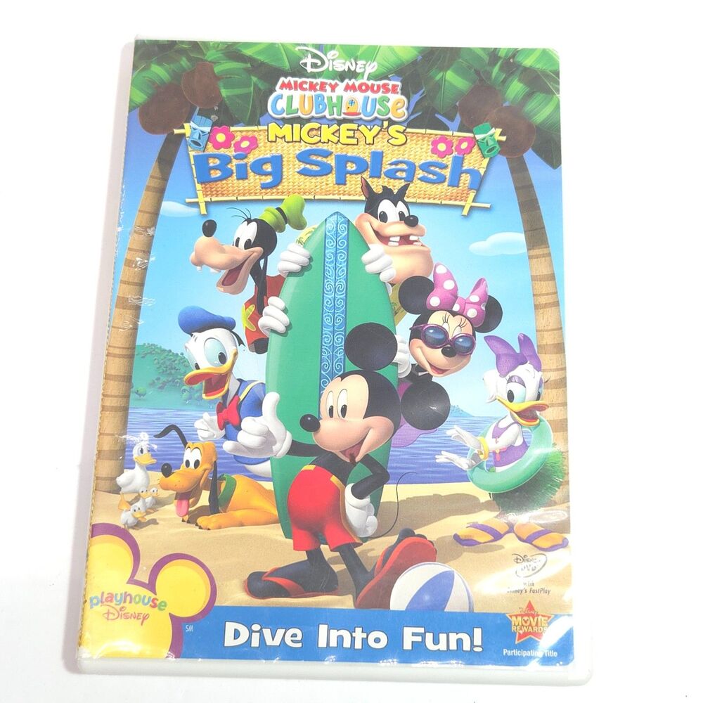 Disney Mickey Mouse Clubhouse Mickey's Big Splash DVD 2009 Animated